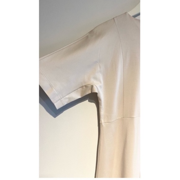 COS NWT cream A-line cotton jersey dress - Picture 5 of 7